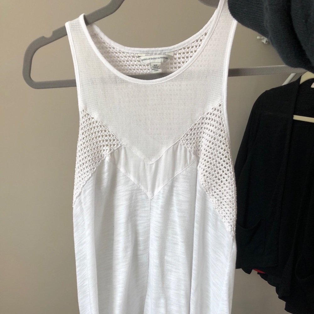 White Tanktop w/ different textures